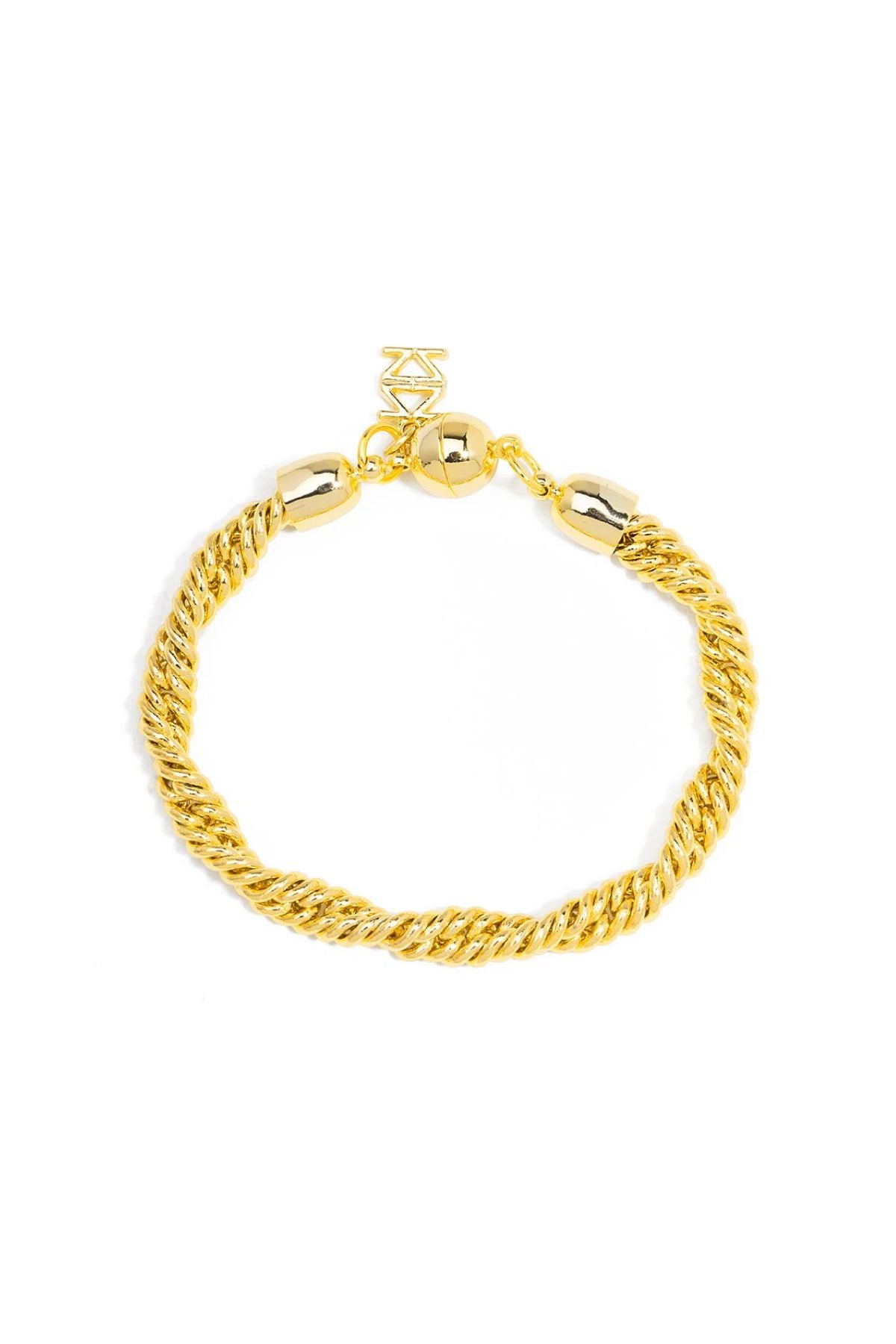 Gold braided bracelet