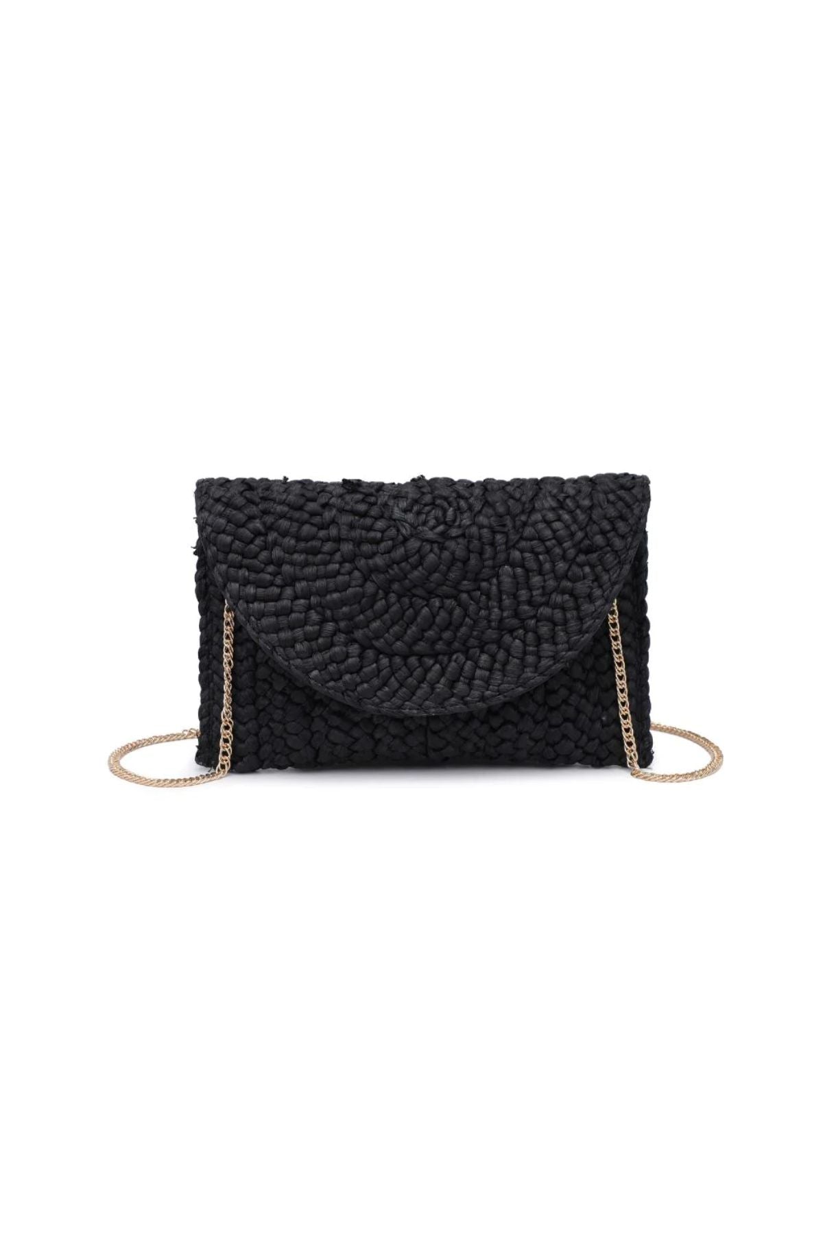 Black aegean handbag