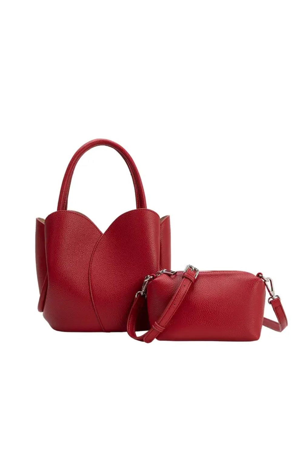 Tulip handbag in red