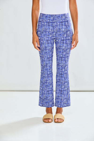 The Mallory Pant in Blue Watercolor Grid – Sara Campbell