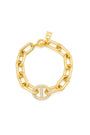 Gold link bracelet