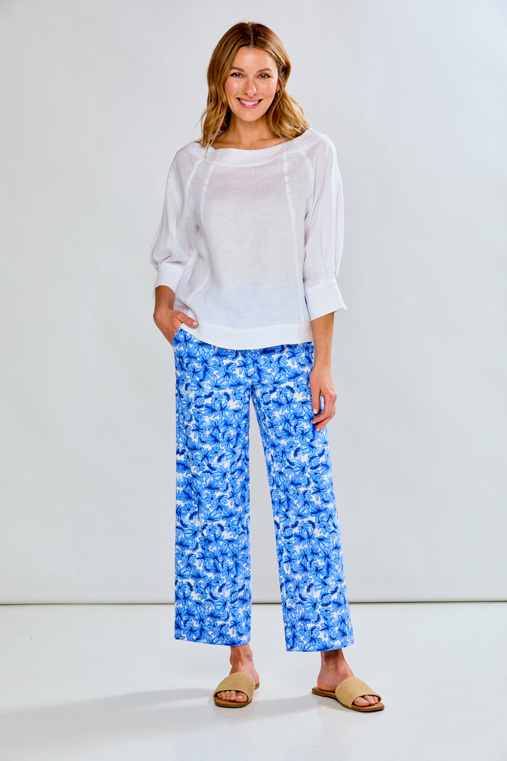 Willow pant with daisy print