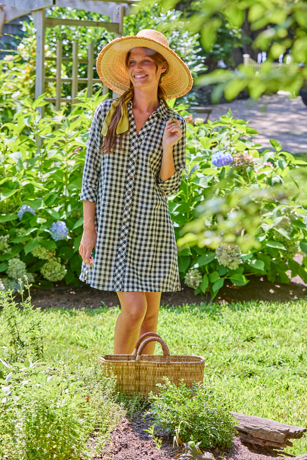 The Bea Dress - Black Gingham