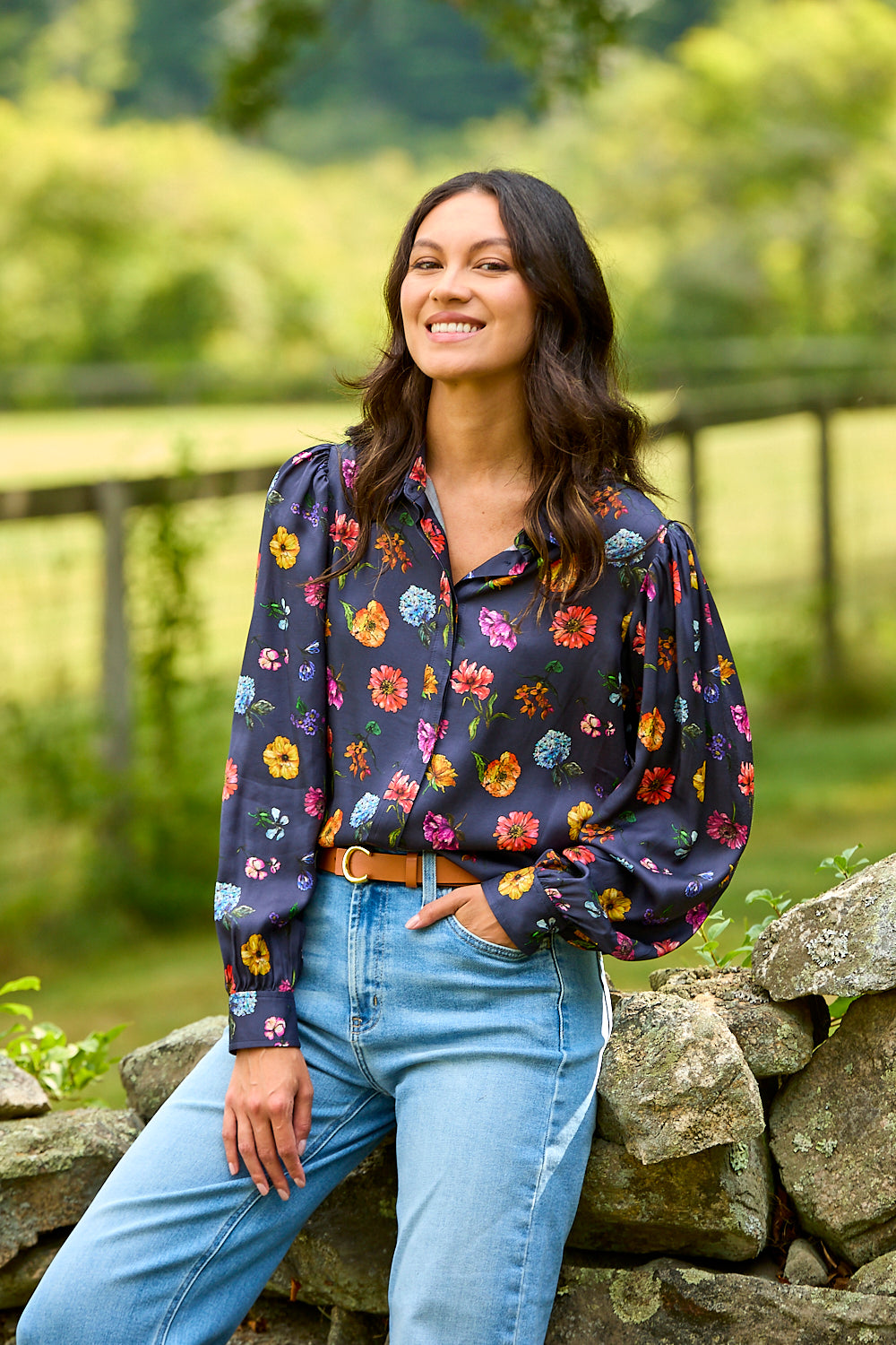 The Josette Shirt - Liberty Fleeting Flora