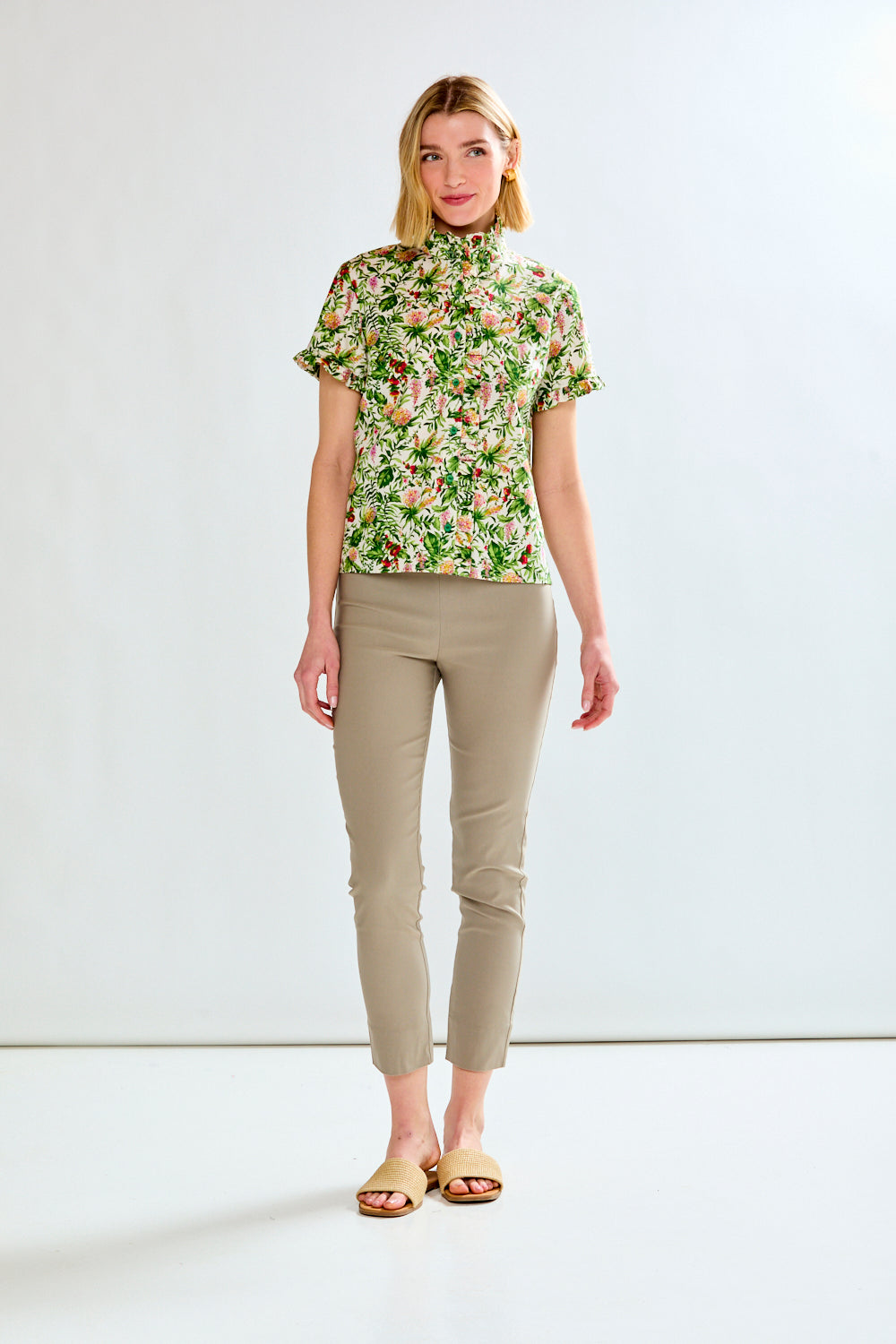 woman in floral energy