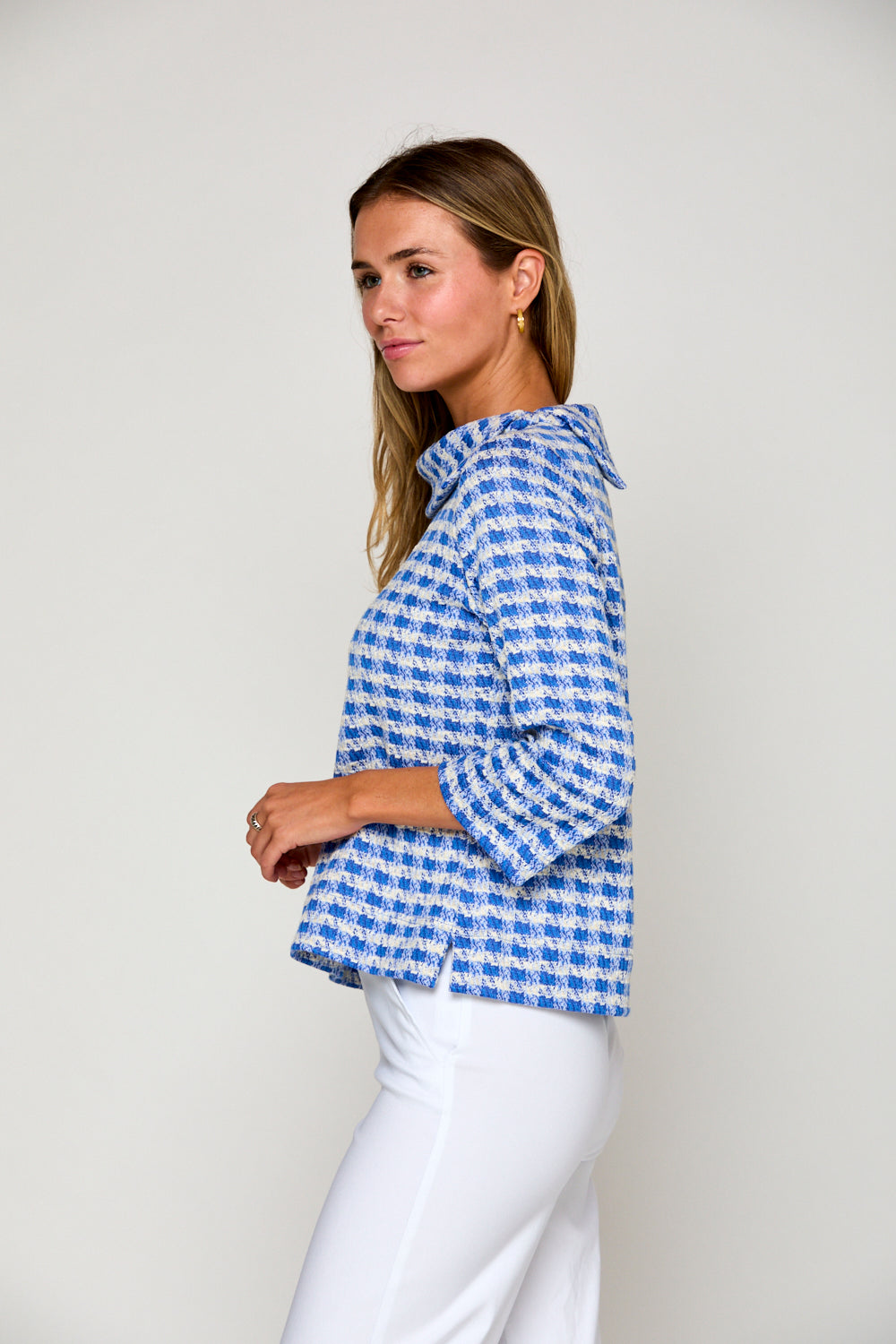 The Spencer Top in Blue Check