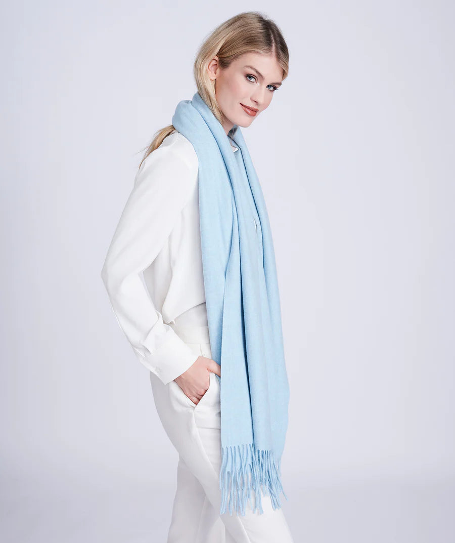 blue scarf