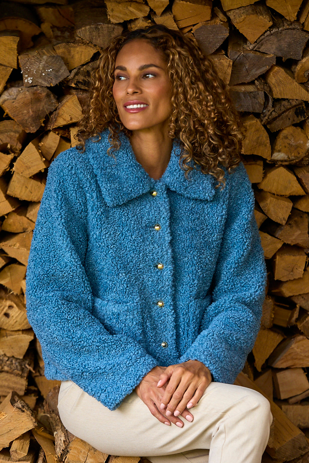 The Cheyenne Jacket in Dusty Blue