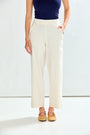 Woman in oyster pant