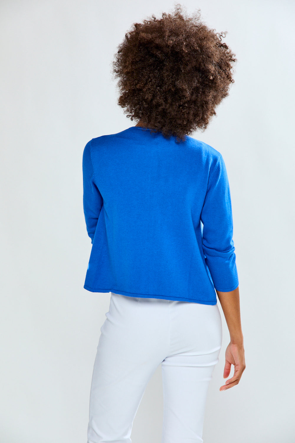 french blue sweater