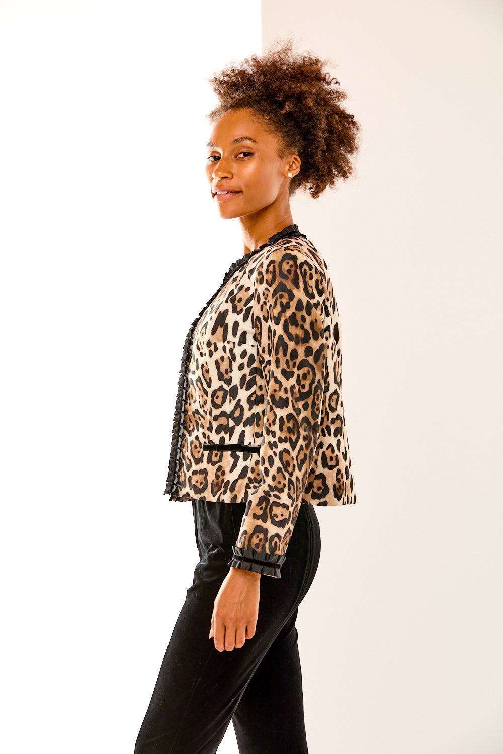 The Melody Jacket in Cheetah Moiré