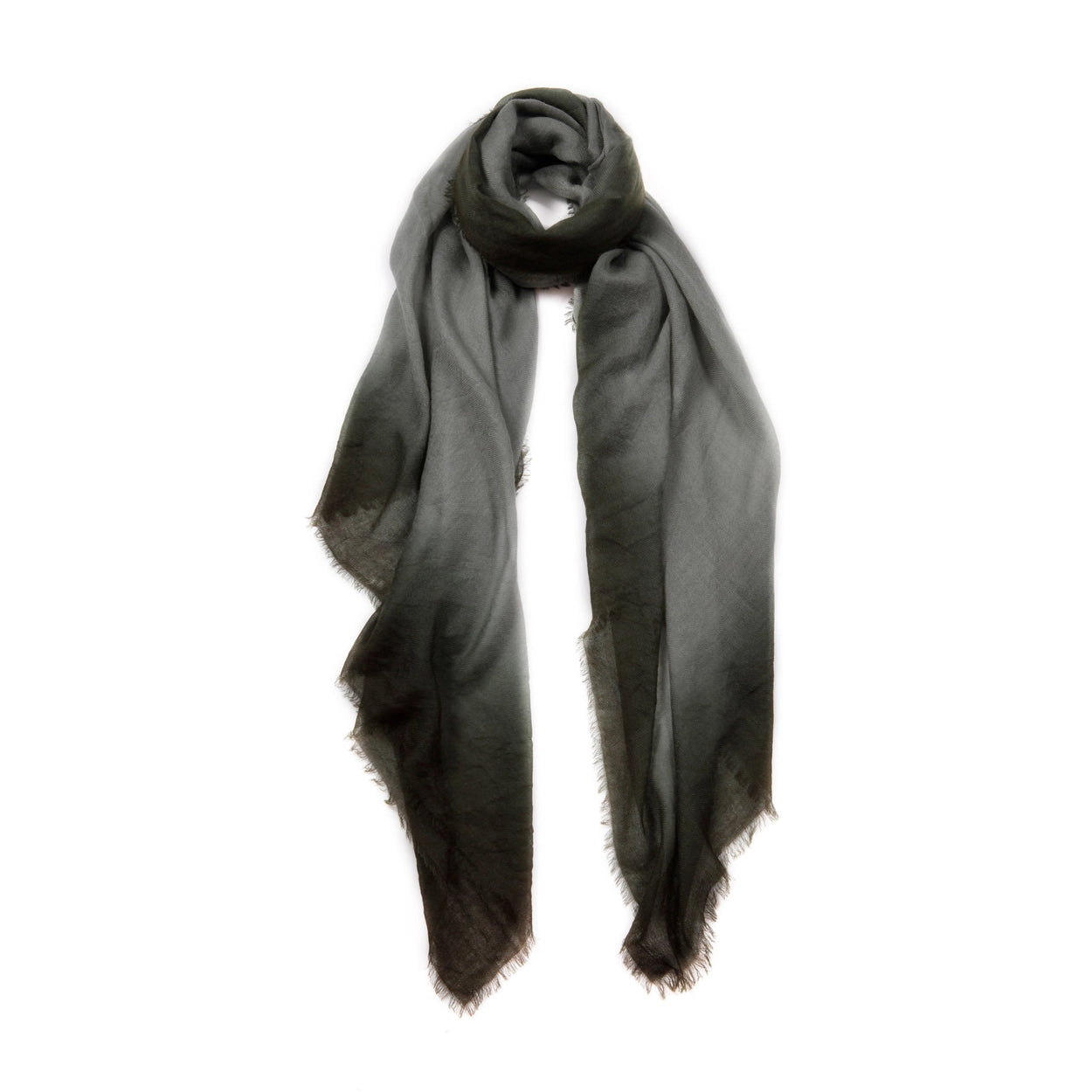Gray scarf on a white background