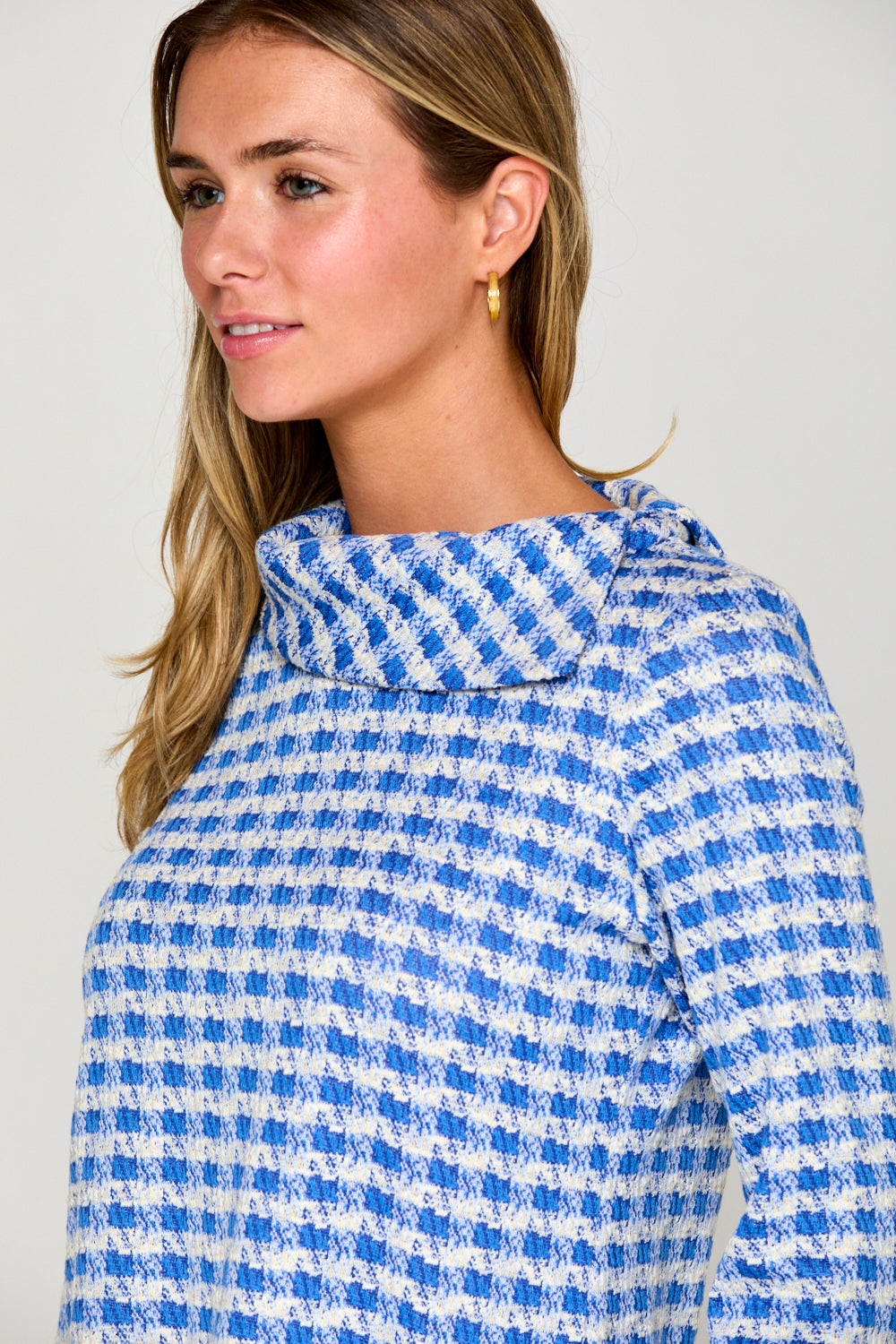 The Spencer Top in Blue Check