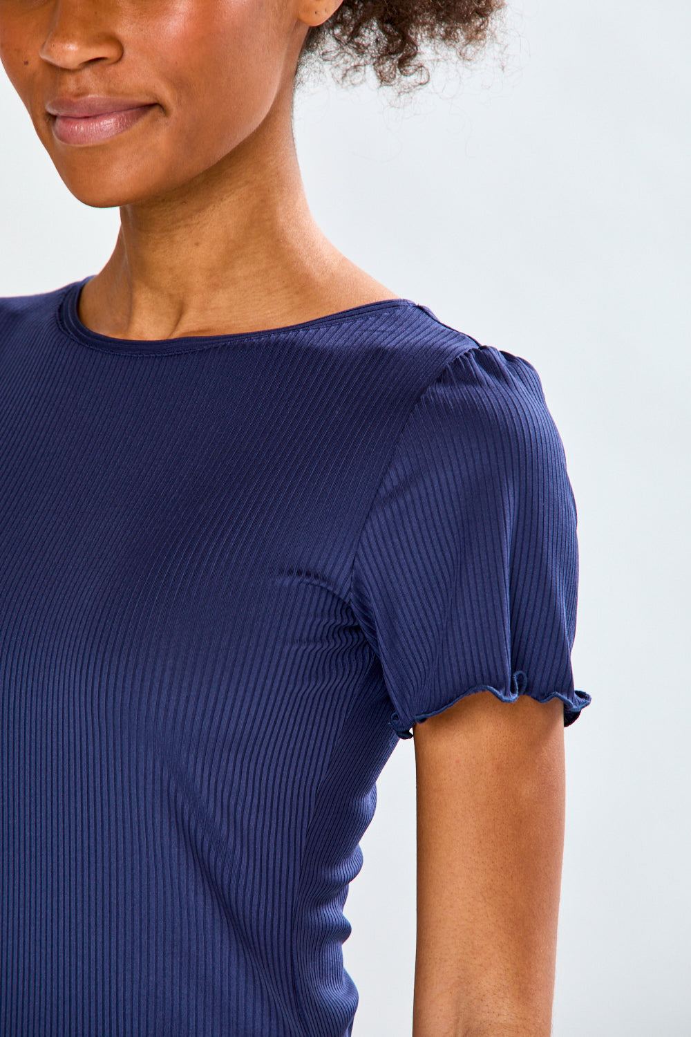 The Polly Top in Navy