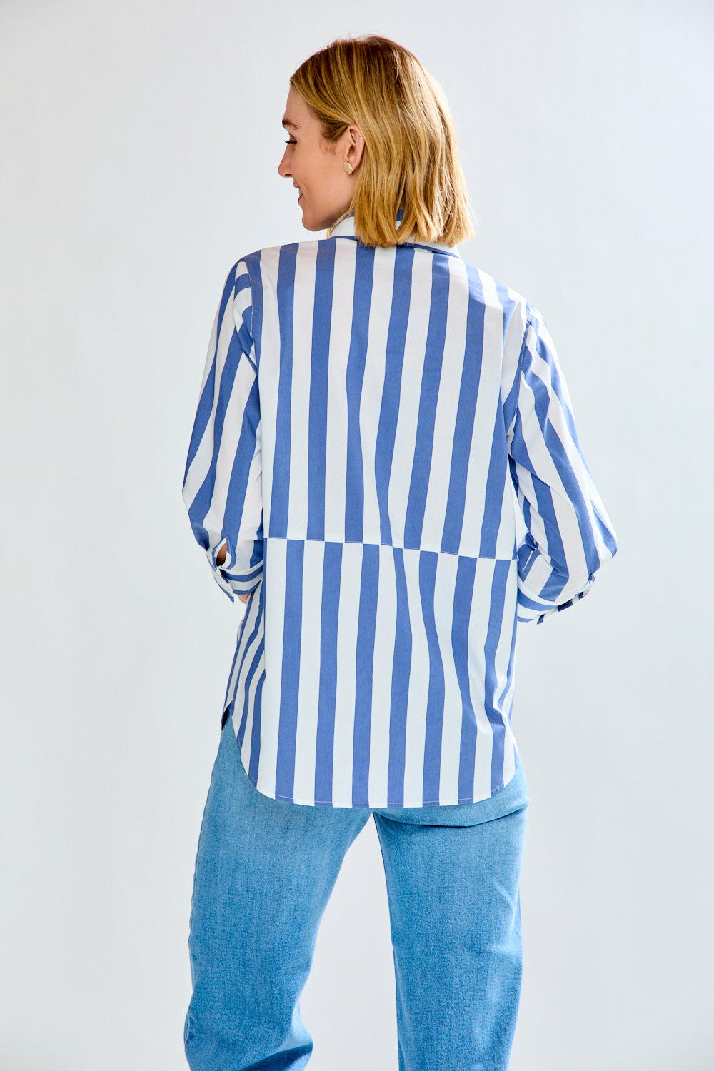 The Scottie Shirt in Wide Stripes – Sara Campbell