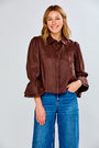 Woman wearing The Arlo Top