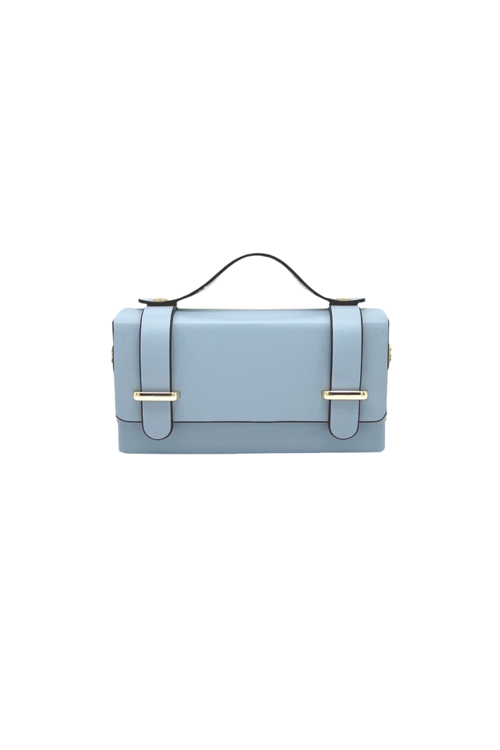 Genuine Leather Mini Clutch Bag with Chain