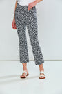 Woman in printed pants