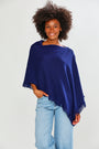 The Fringe Ruana in Navy
