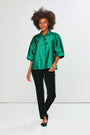 The Flynn Pant In Stretch Velvet - Black