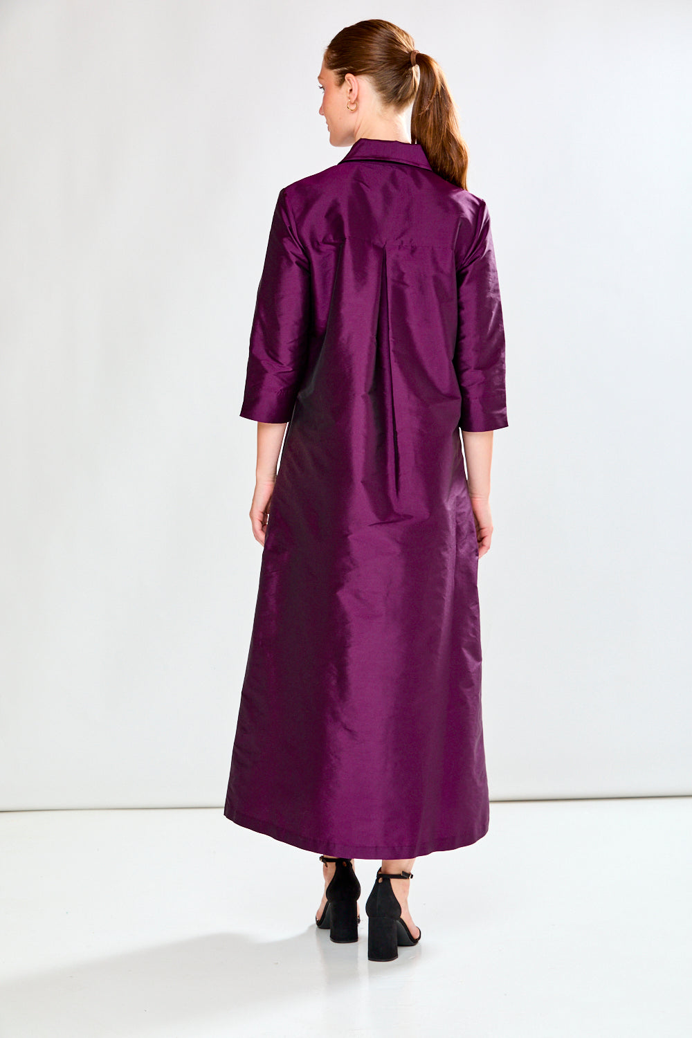 The Hollie Dress in Eggplant
