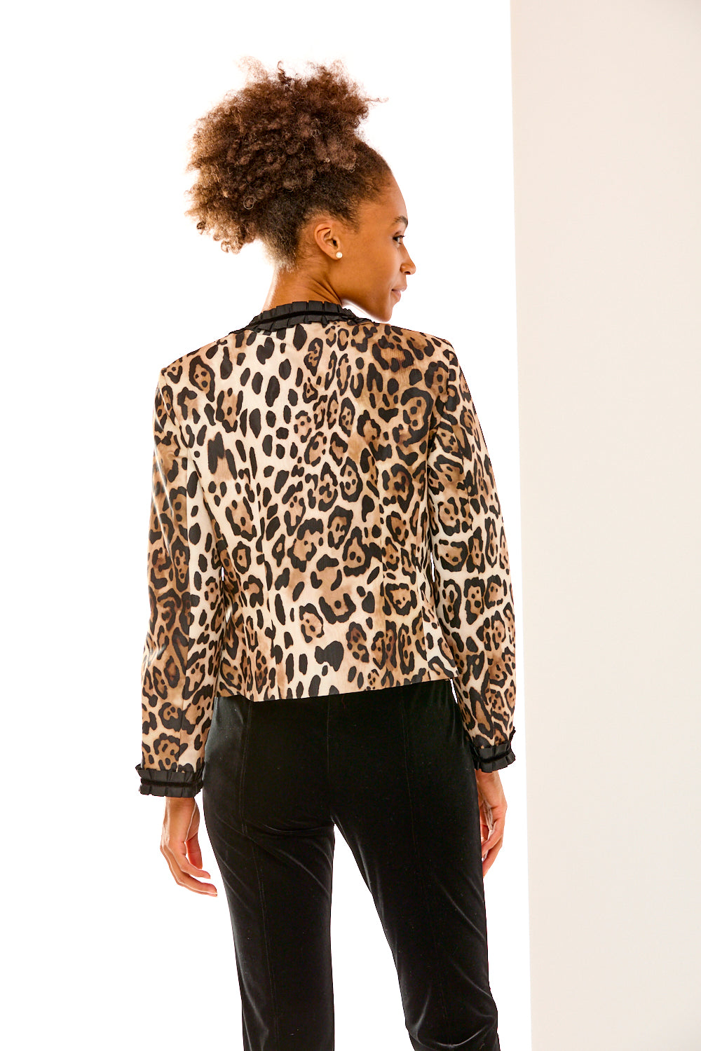 The Melody Jacket in Cheetah Moiré