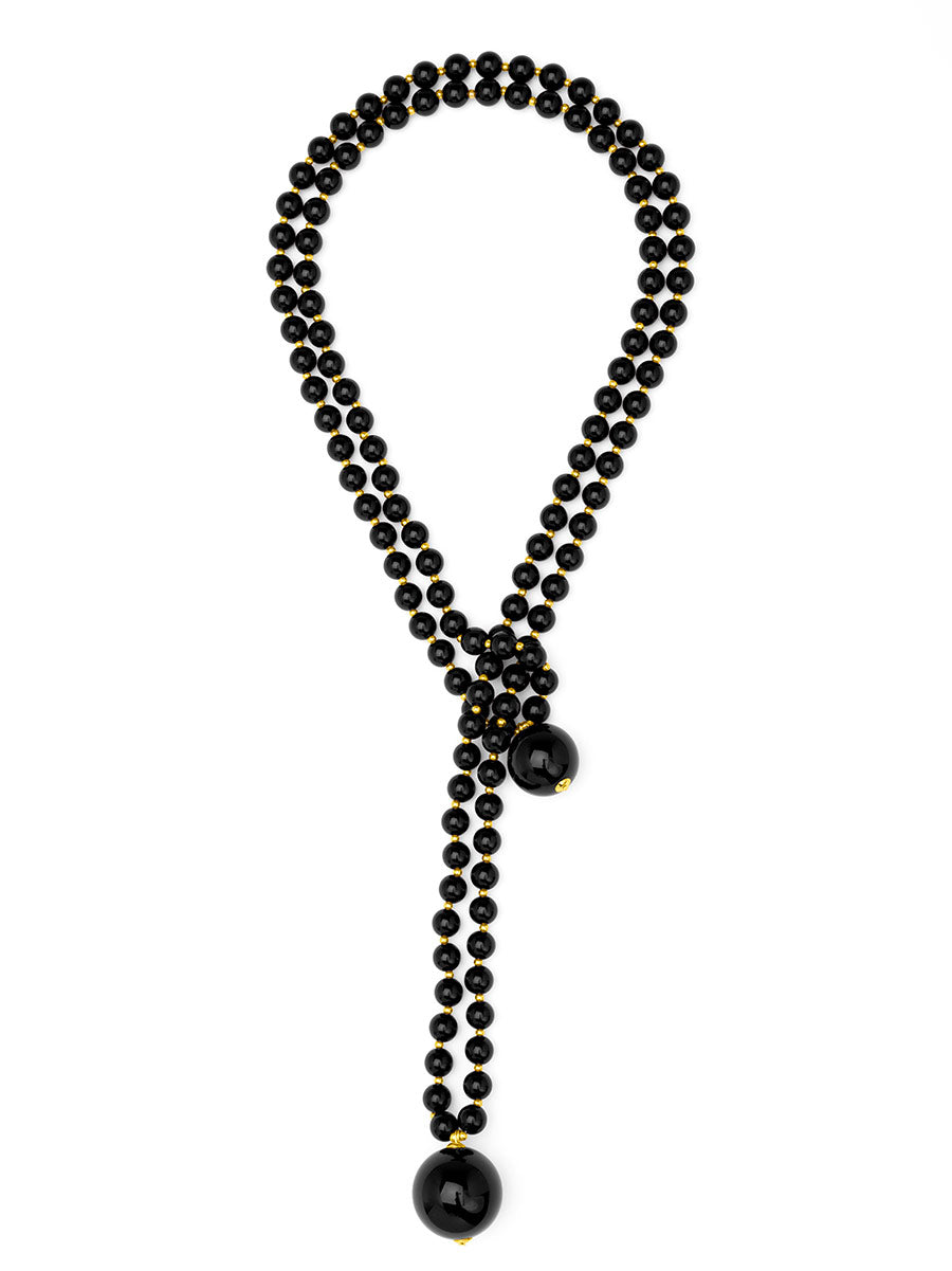 Double Pearl Long necklace