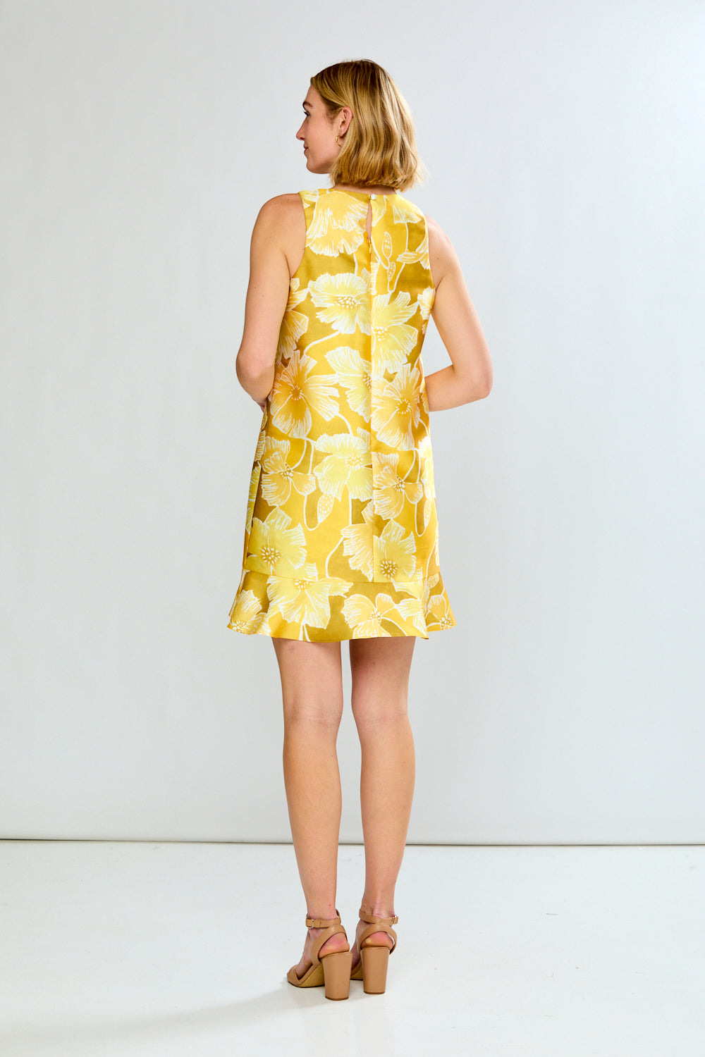 Woman in yellow dress