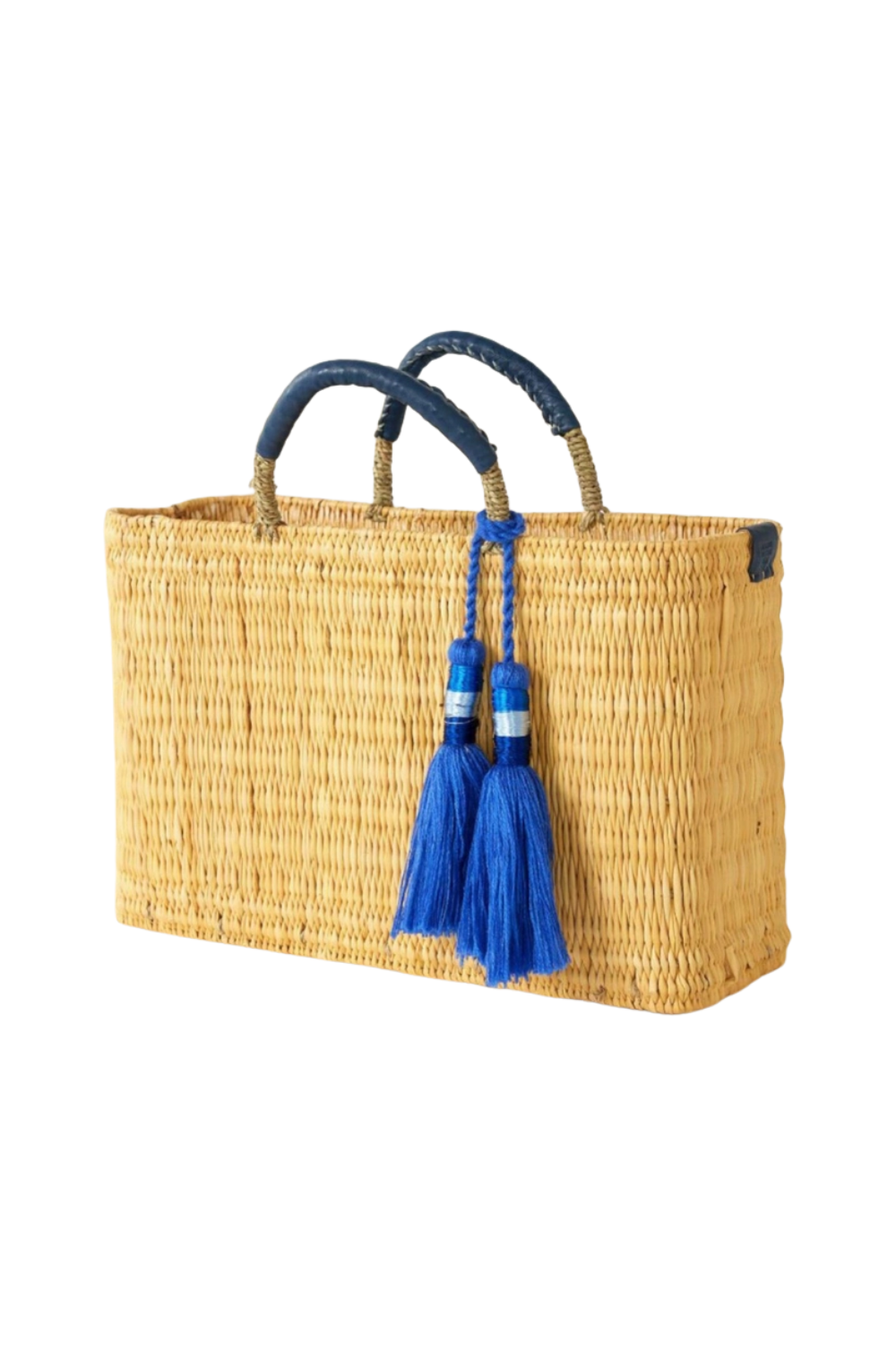 Basket with Blue Tassel