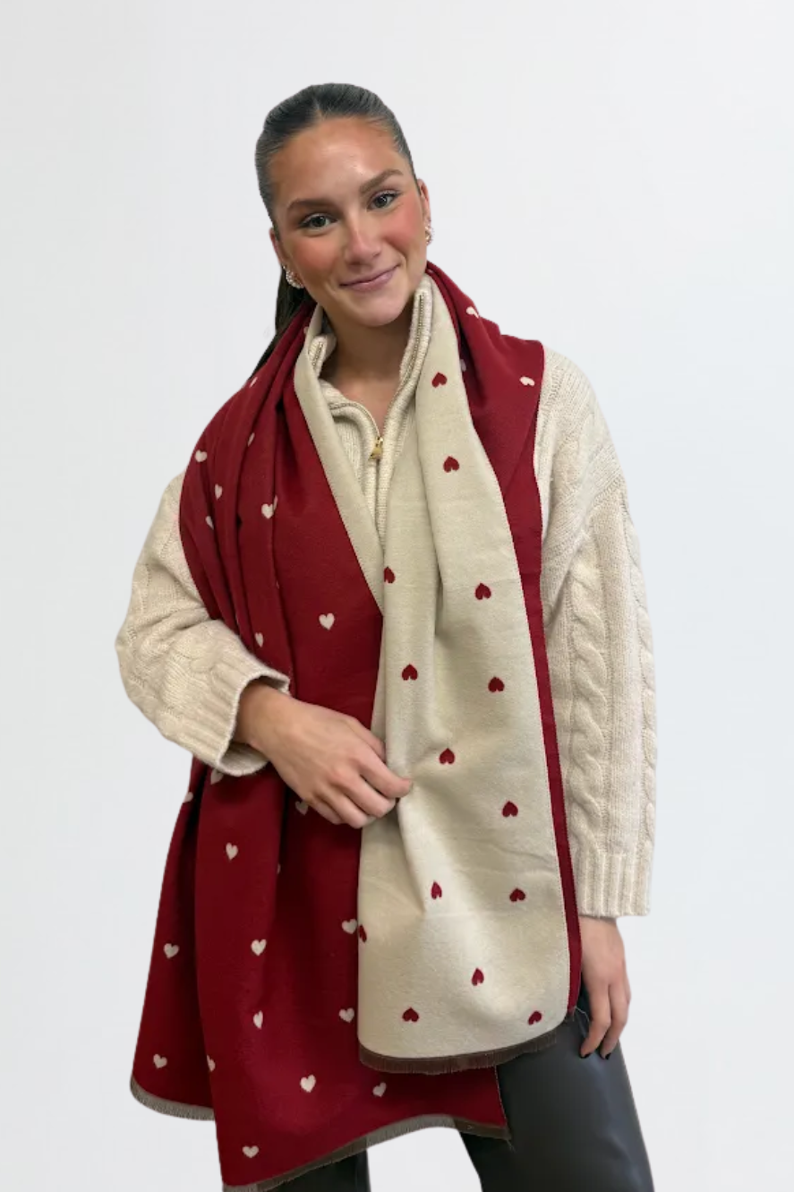 heart scarf