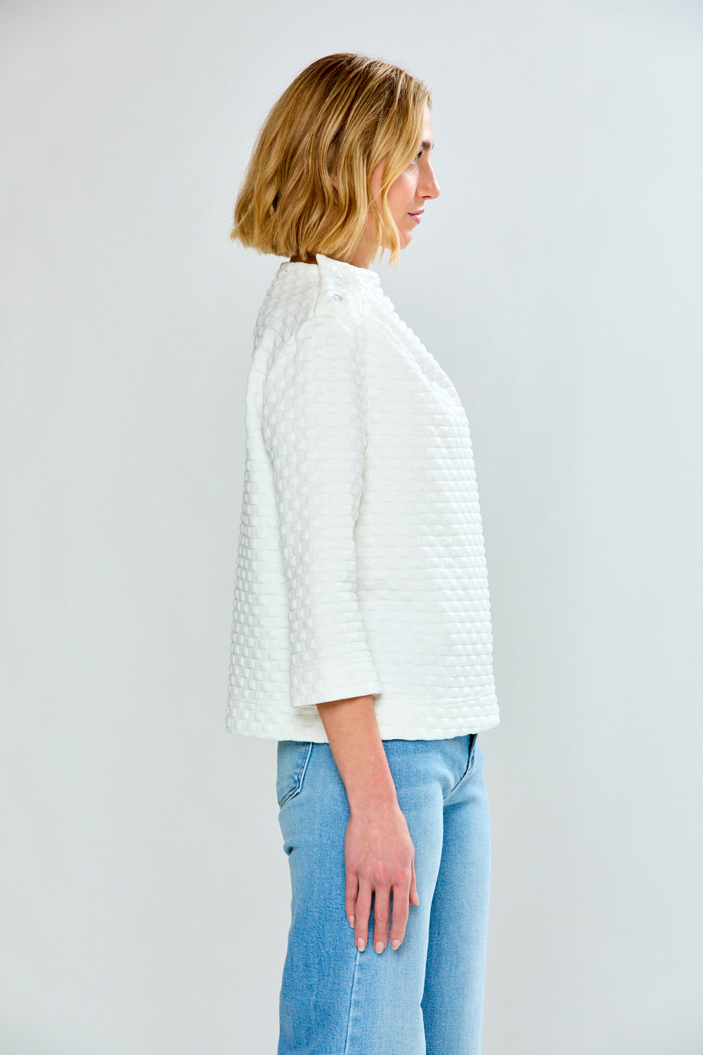 Woman wearing The Finn Top
