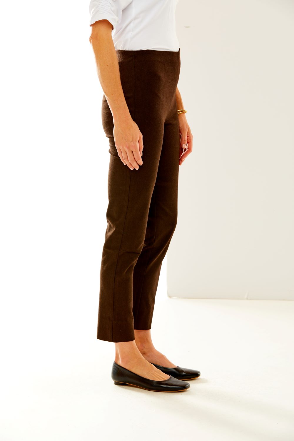 The Sara Campbell Flannel Sheri Pant in Espresso