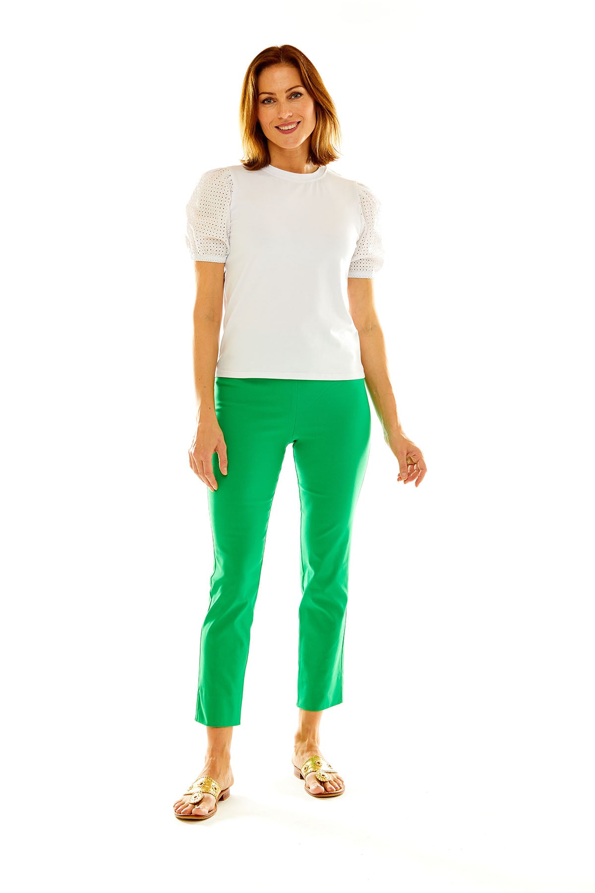 The Sheri Pant in Leaf Green