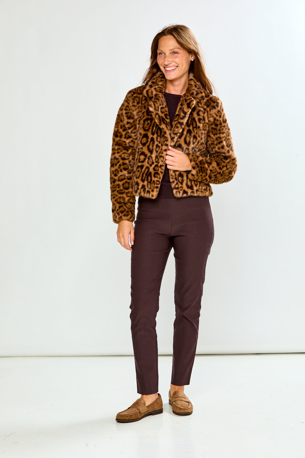 The Faux Fur Jacket - Leopard