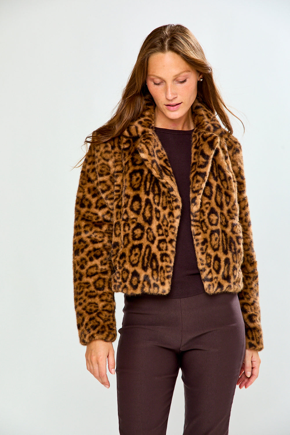 The Faux Fur Jacket - Leopard