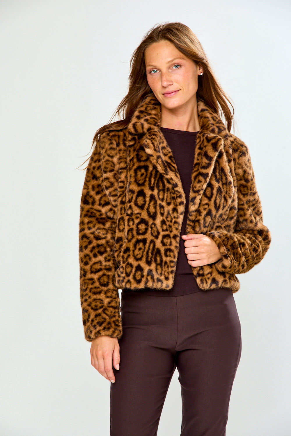 The Faux Fur Jacket - Leopard