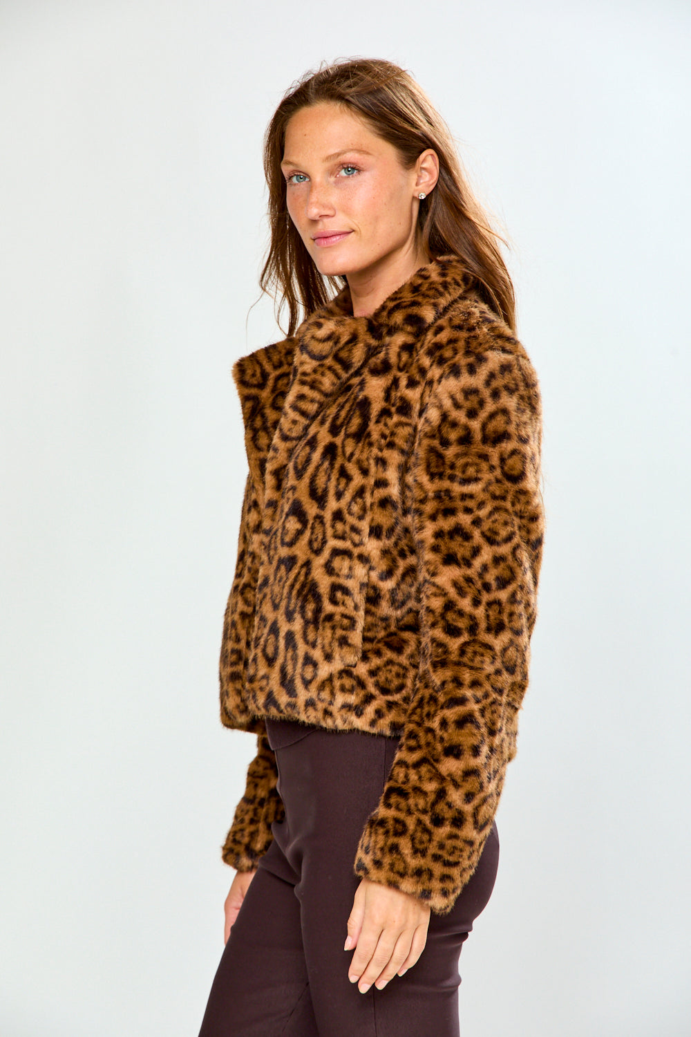 The Faux Fur Jacket - Leopard