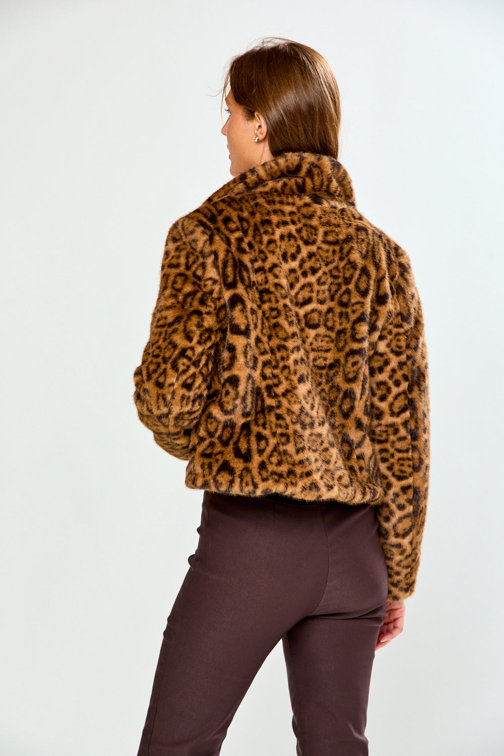 The Faux Fur Jacket - Leopard