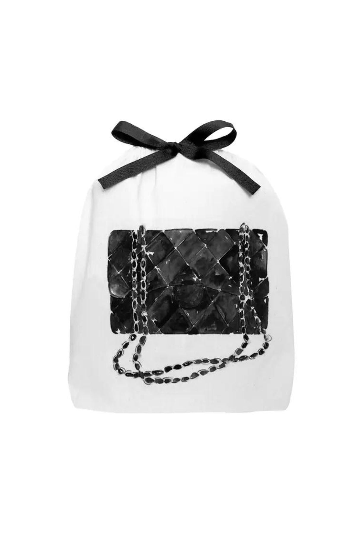 Drawstring bag with quilted handbag