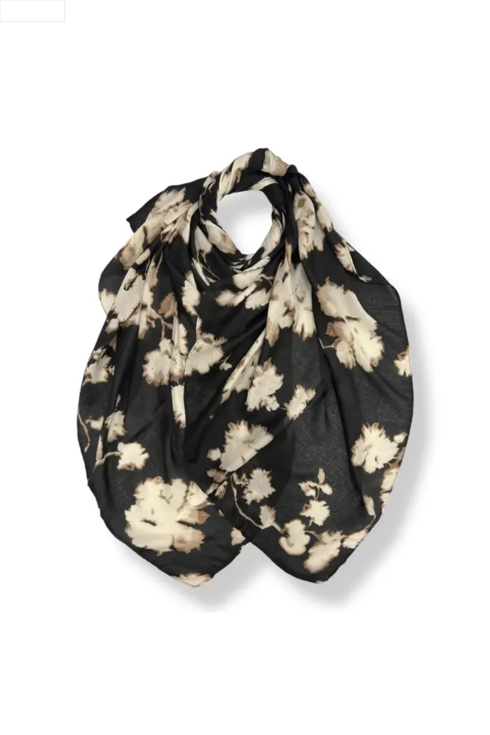 Floral patterned scarf on a white background