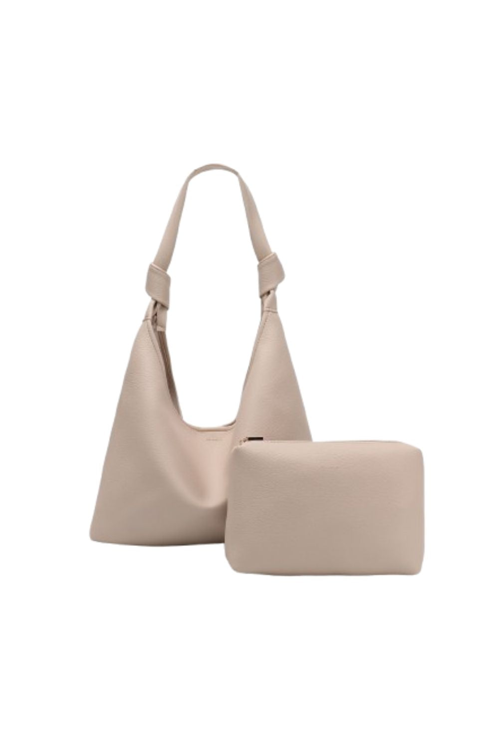 Cream shoulder bag