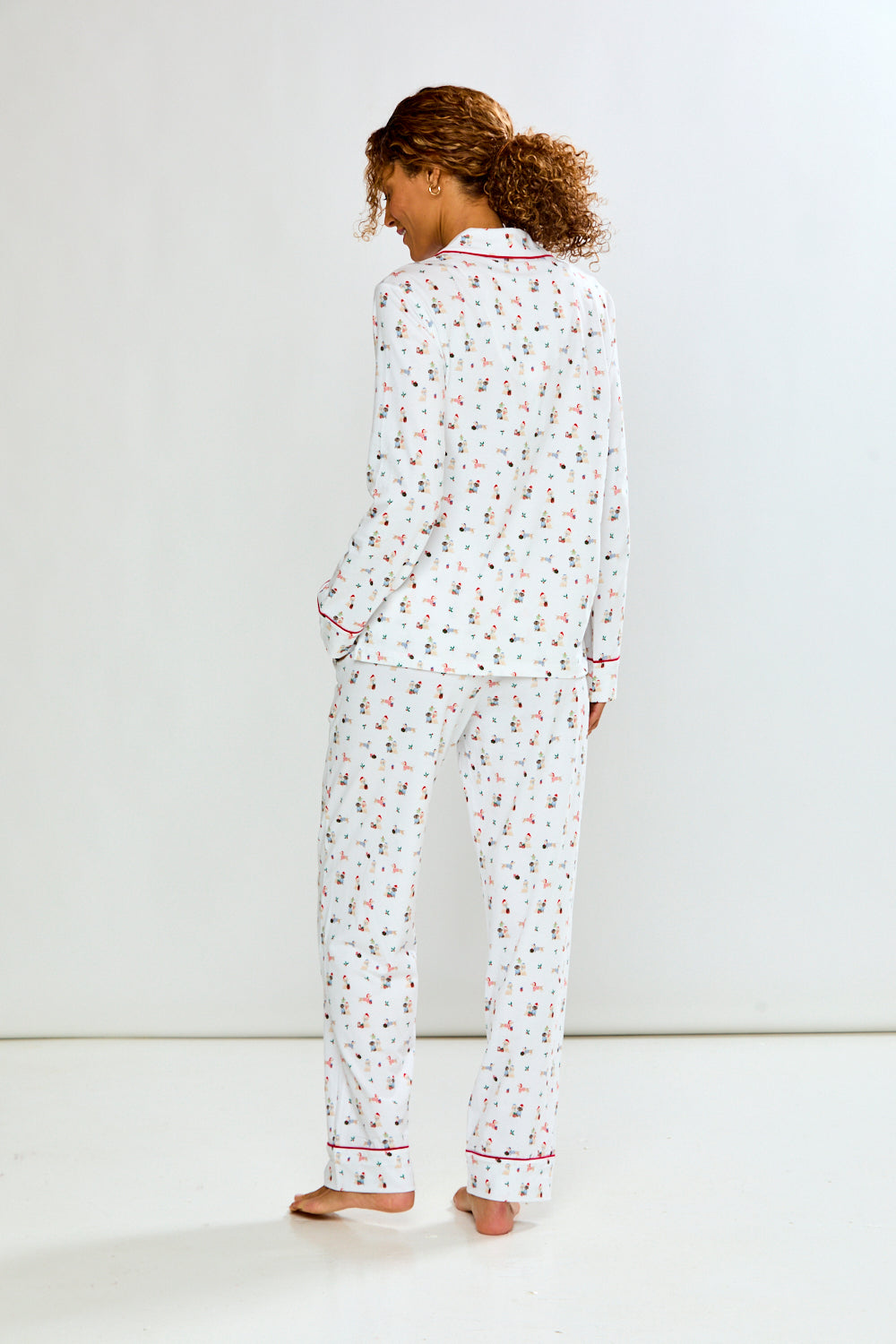 Woman in pajama set