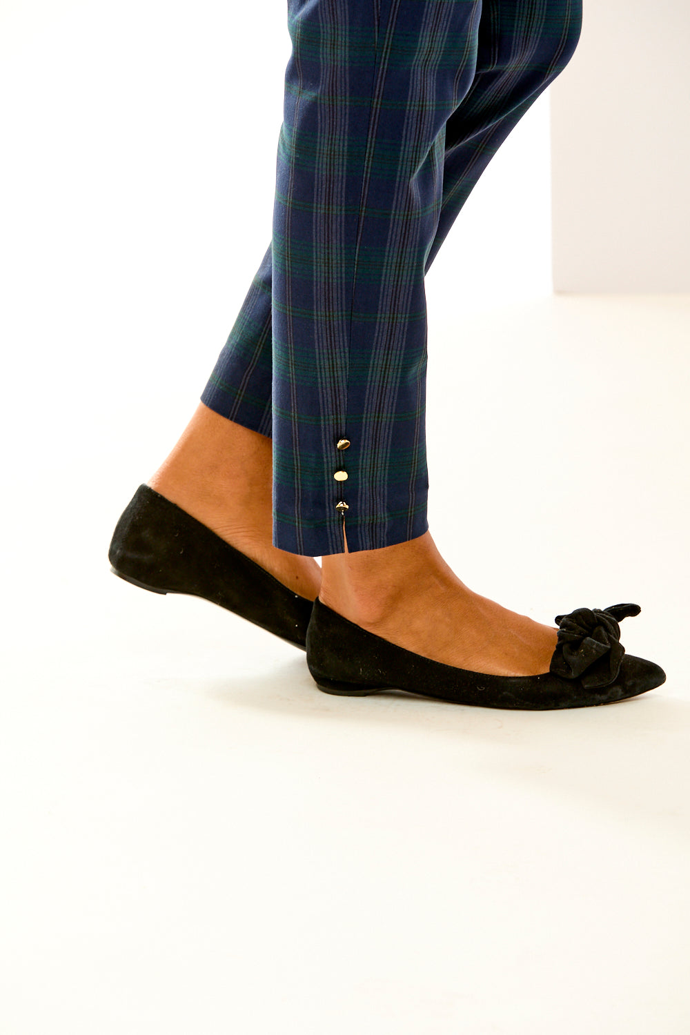 The Hudson Pant in Navy Plaid