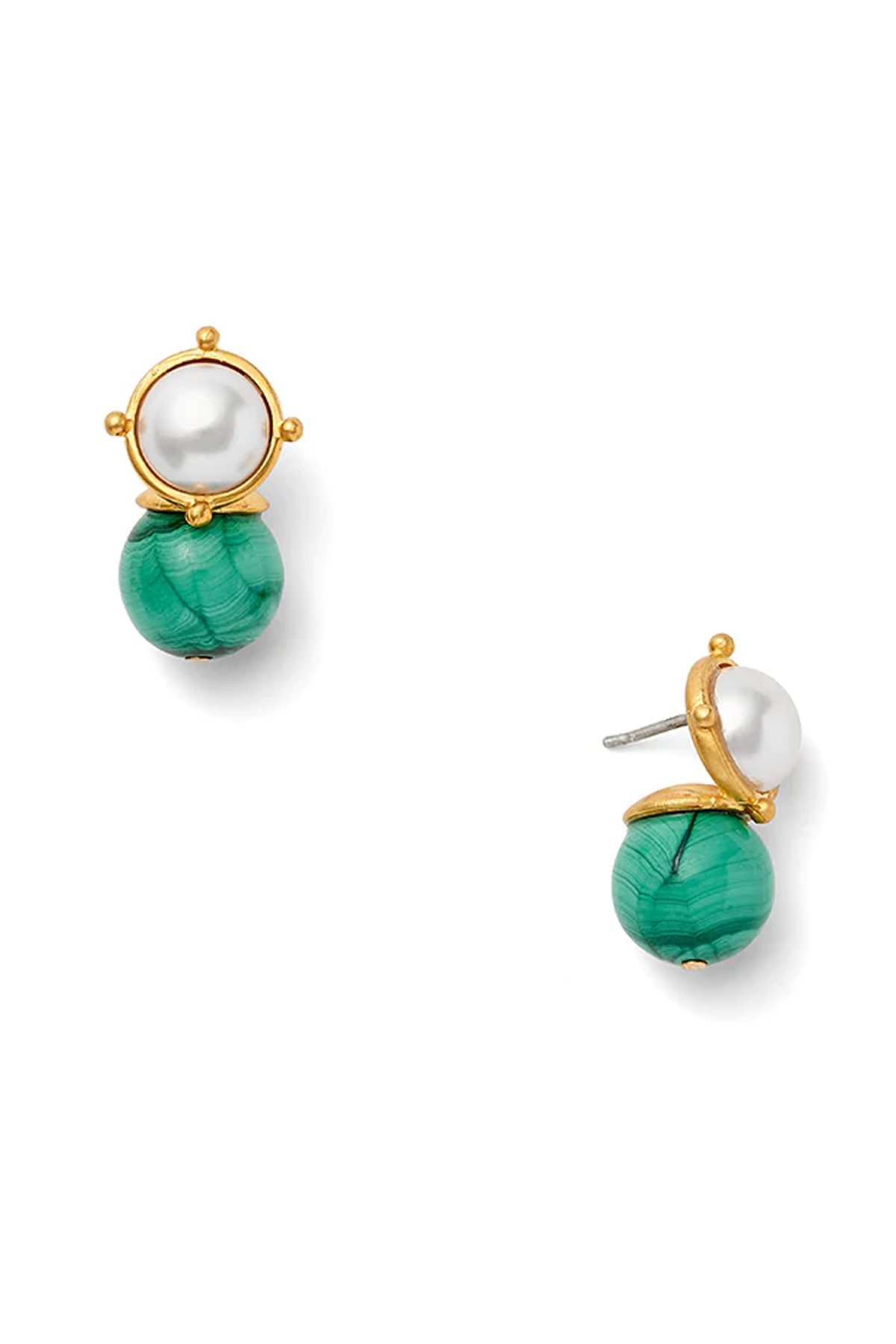 Pearl and Green earring