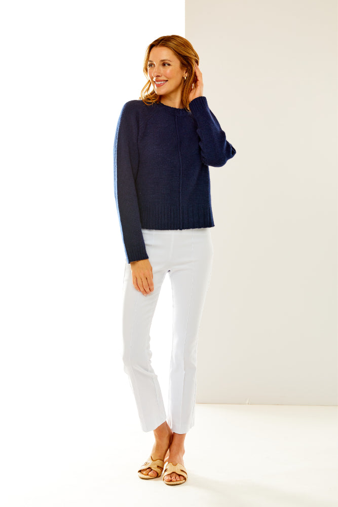 Raglan Pullover with Exposed Seam