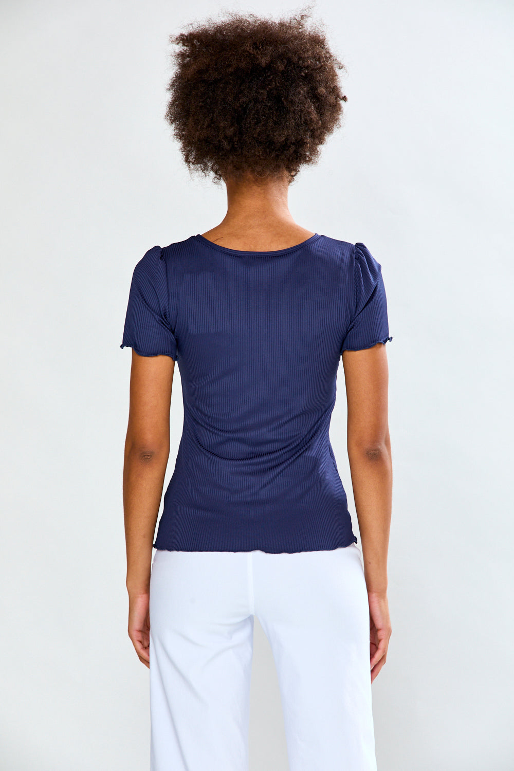 The Polly Top in Navy