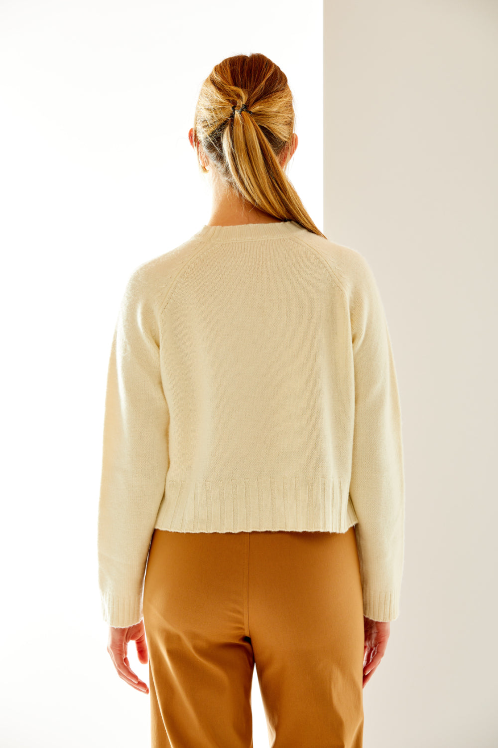 Raglan Pullover with Exposed Seam