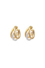 Silver/gold hoop earrings