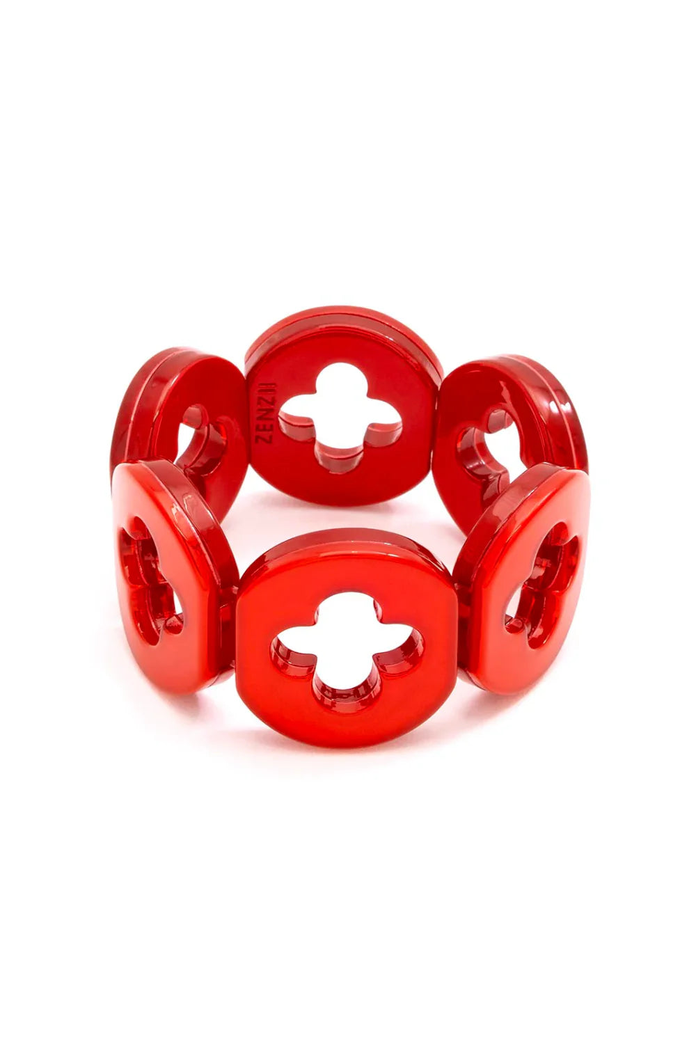 Red resign clover bracelet