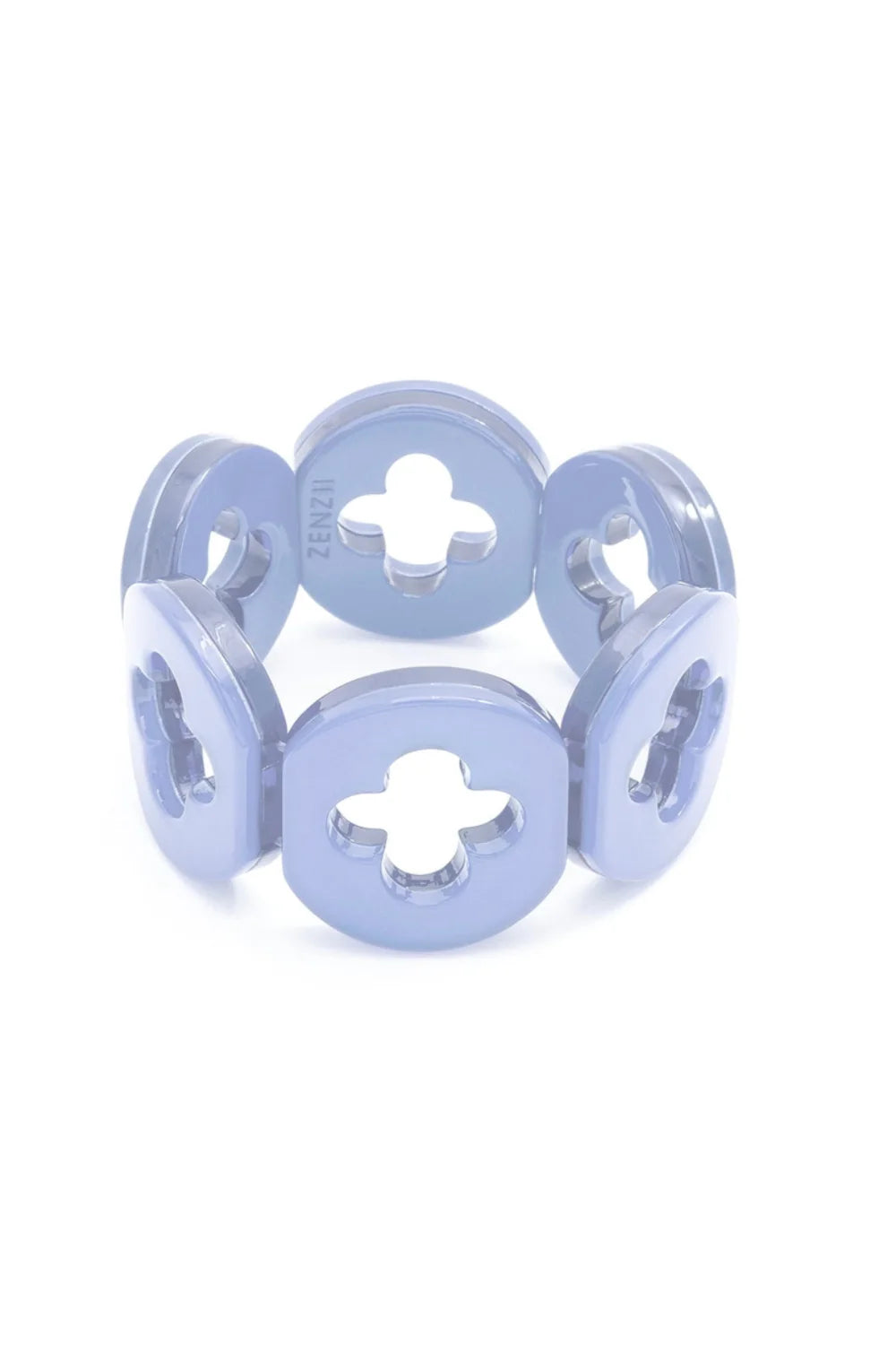 Light blue resign clover bracelet